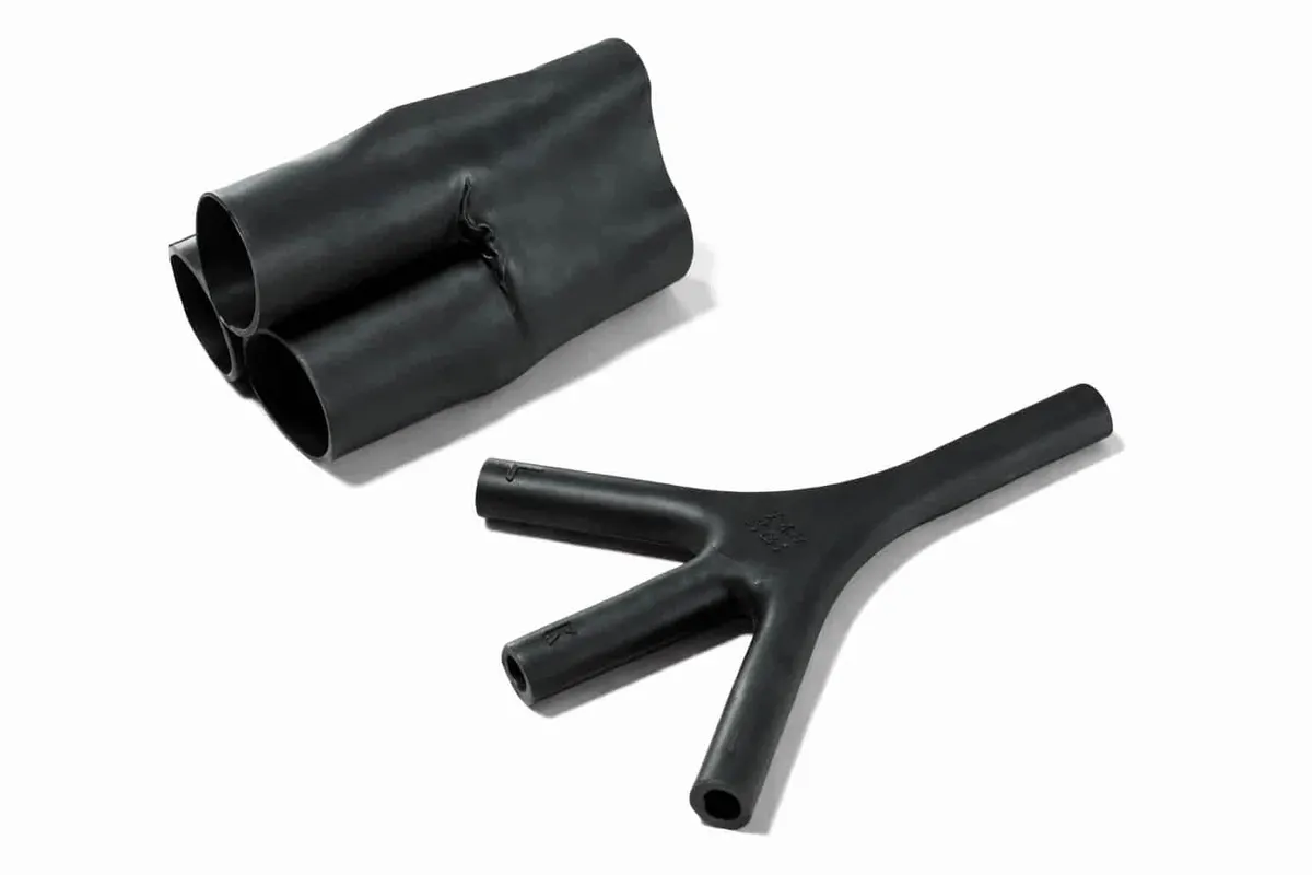 Helashrink 573H low profile transition boot for 1 to 3 cables with strain relief, sealing, protection