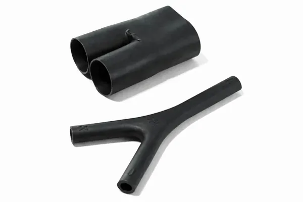 Helashrink 492H low profile transition boot for 1 to 2 cables with strain relief, sealing, protection