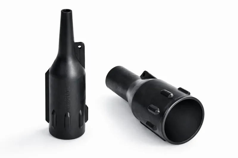 Helashrink 190 bottle heat shrink boot with external ribs for small audio connectors and grip